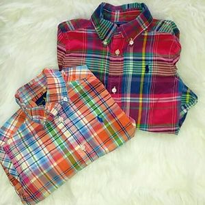 2 Long Sleeve Ralph Lauren shirts